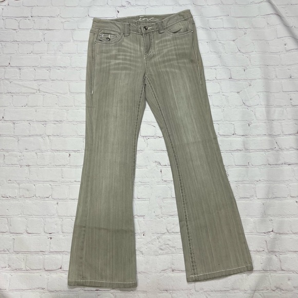 INC denim International Concepts Grey Women’s Boot Cut Jeans in 10P EUC - Picture 2 of 16